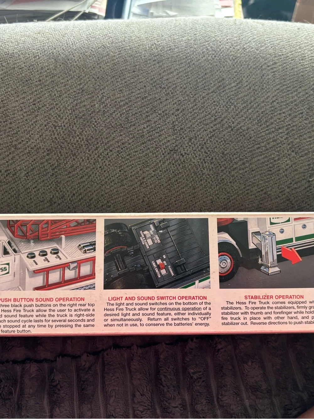 Hess Red & White Fire Ladder Truck Toy - Die-Cast Rescue Vehicle